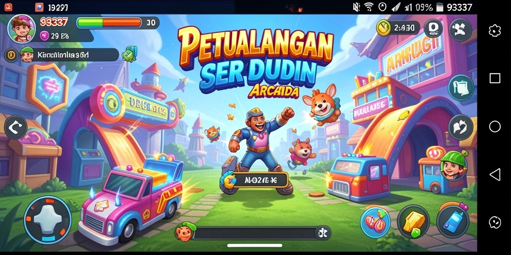 Tampilan menakjubkan dari gameplay 93337 dalam dunia Arcade.