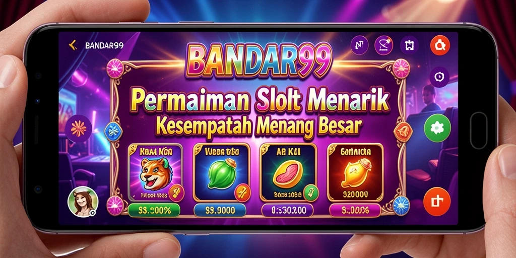Tampilan gameplay slot BANDAR99 yang seru dan interaktif.