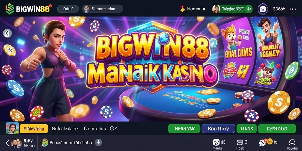 Screenshot gameplay BIGWIN88 menunjukkan suasana kasino yang seru dan interaktif.