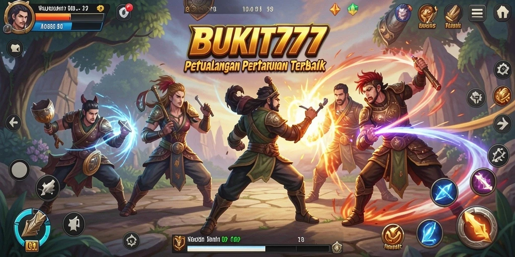 Menampilkan gameplay aksi pertarungan seru di BUKIT777.