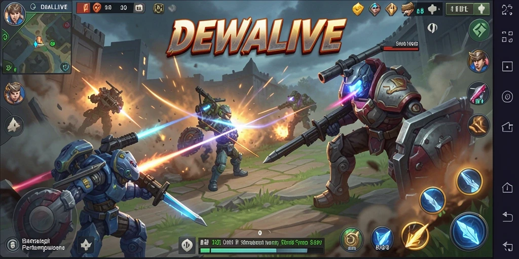 Menampilkan pertarungan strategis yang penuh aksi di DEWALIVE.