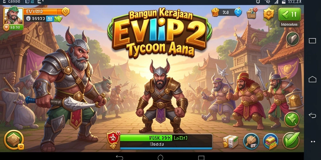 Tampilan gameplay Tycoon yang menarik dan penuh warna.