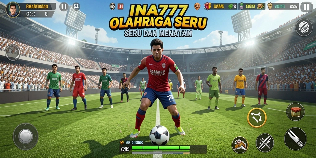 Tampilan gameplay seru dalam permainan olahraga INA777.
