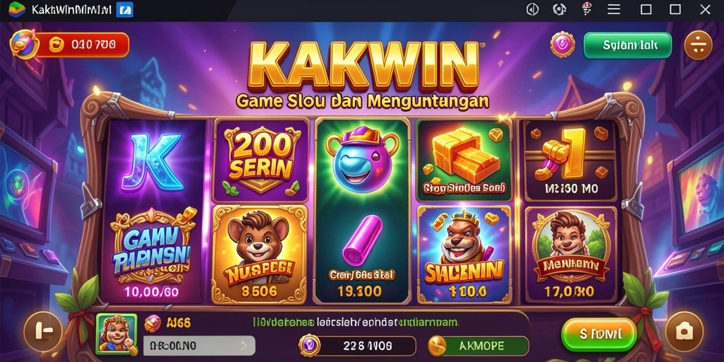 Tampilan menarik gameplay KAKWIN dengan opsi slot yang beragam.
