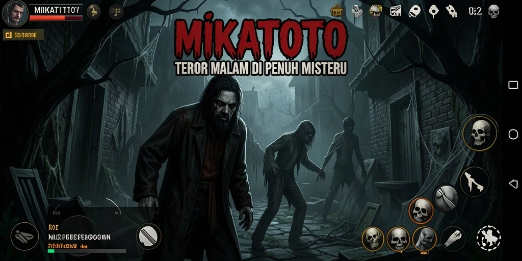 Tampilan mencekam dari gameplay MIKATOTO yang menegangkan.