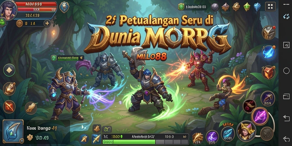 Screenshot gameplay <strong>MILO88</strong> menampilkan aksi seru dalam dunia MMORPG.