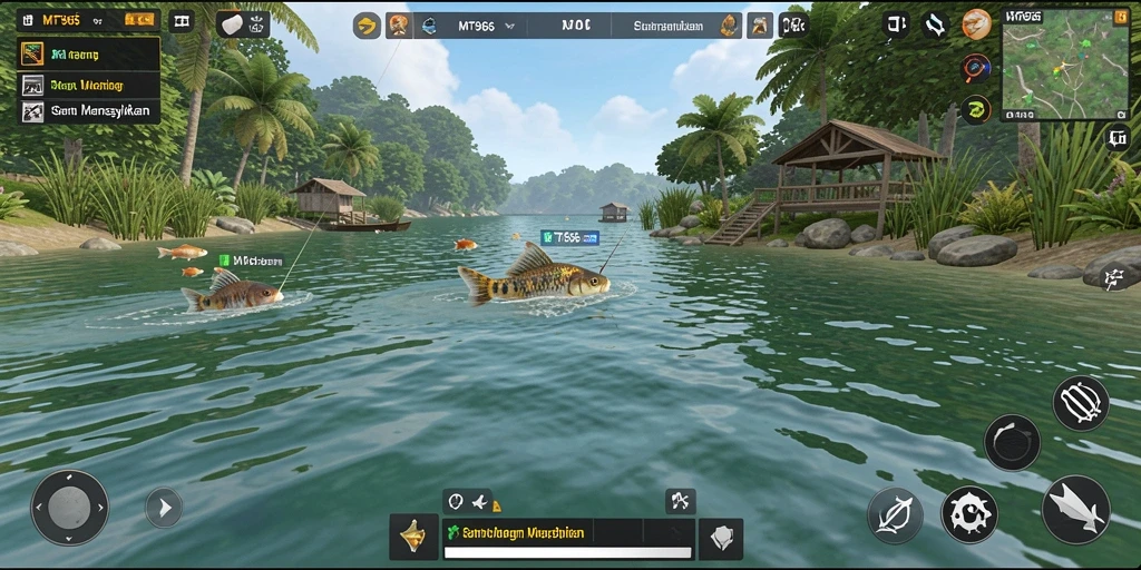 Menampilkan gameplay memancing yang seru dan grafis memukau.