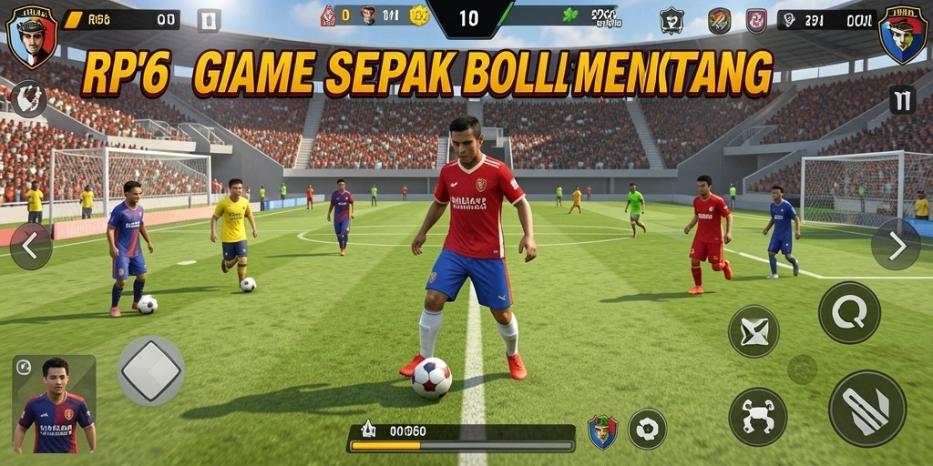 Tampilan gameplay nyata dari RP66 dalam pertandingan sepak bola.