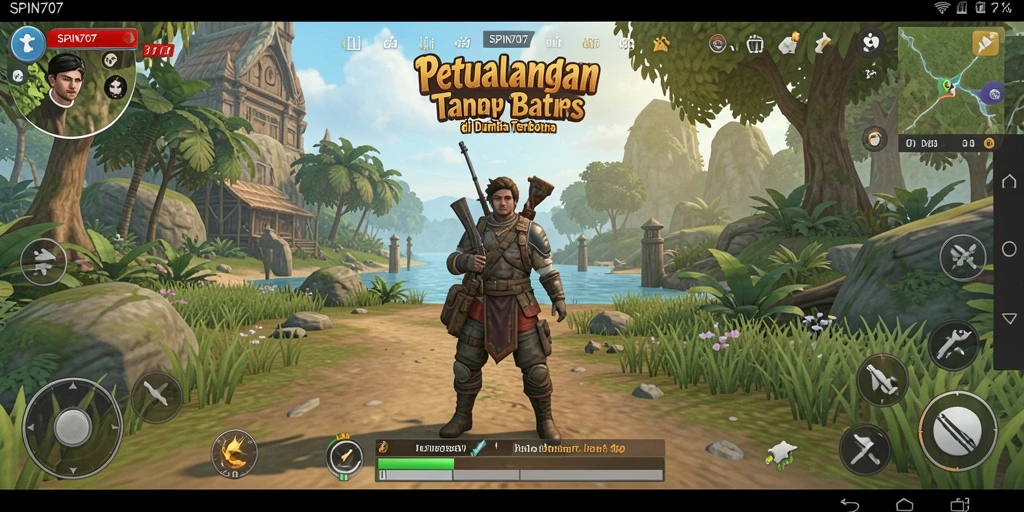 Screenshot SPIN707 menunjukkan pengalaman gameplay Open World yang menakjubkan dan luas.