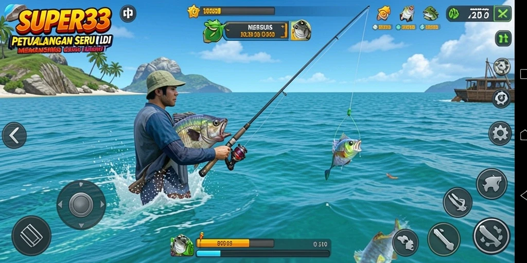 Tangkapan ikan yang menakjubkan dalam gameplay SUPER33.