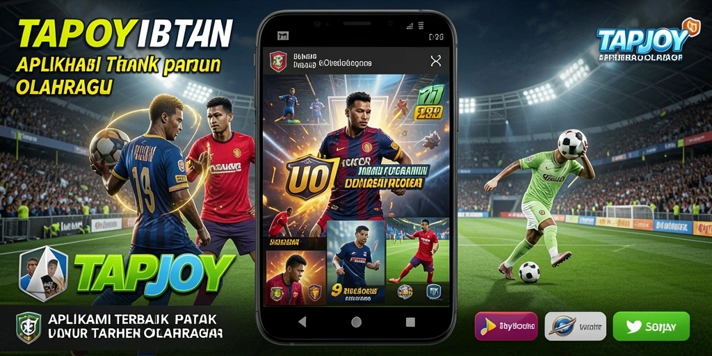 Tampilan gameplay taruhan olahraga TAPJOY yang interaktif dan menarik.